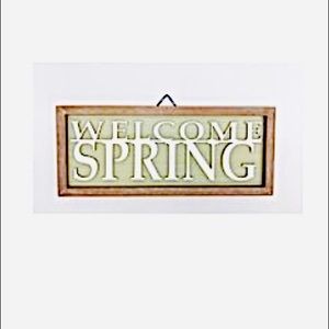 ✅ 3/$18 🆕 Ways to Celebrate Spring Wooden Framed Welcome Spring Sign 12"